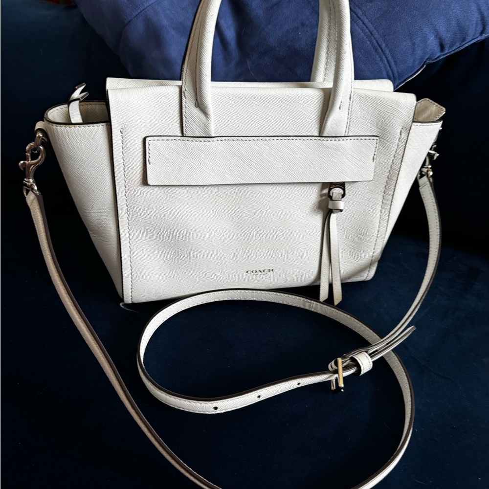 COACH Bleecker Mini Riley Carryall Crossbody/ Satchel in Saffiano Leather